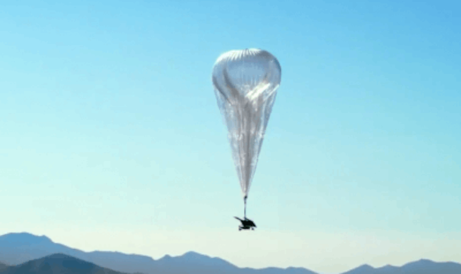 Balon stratosferyczny - dostarcza internet w Kenii